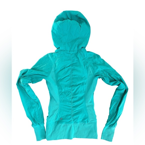 Lululemon Athletica Turquoise Full-Zip Hoodie – Size 4 - Picture 3 of 11